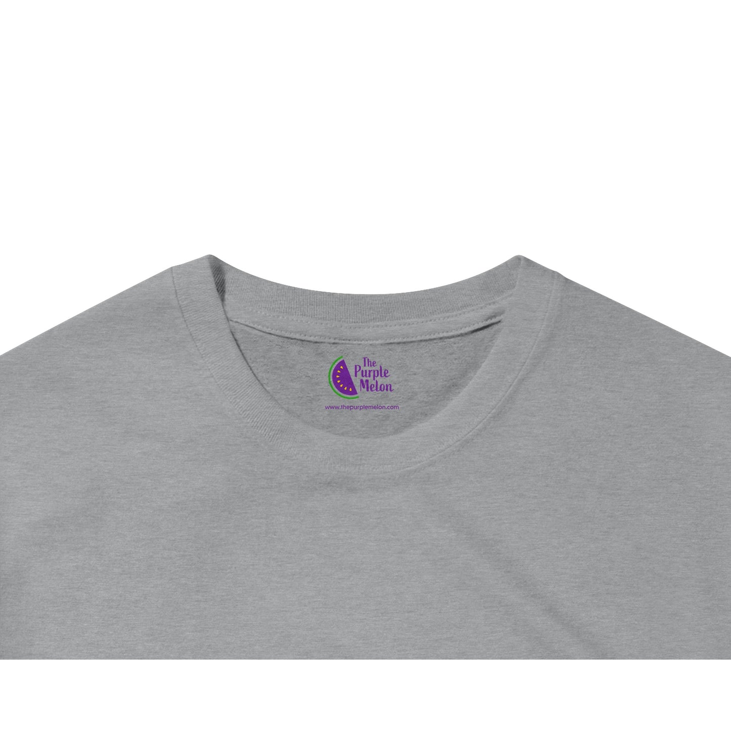 the purple melon neck label