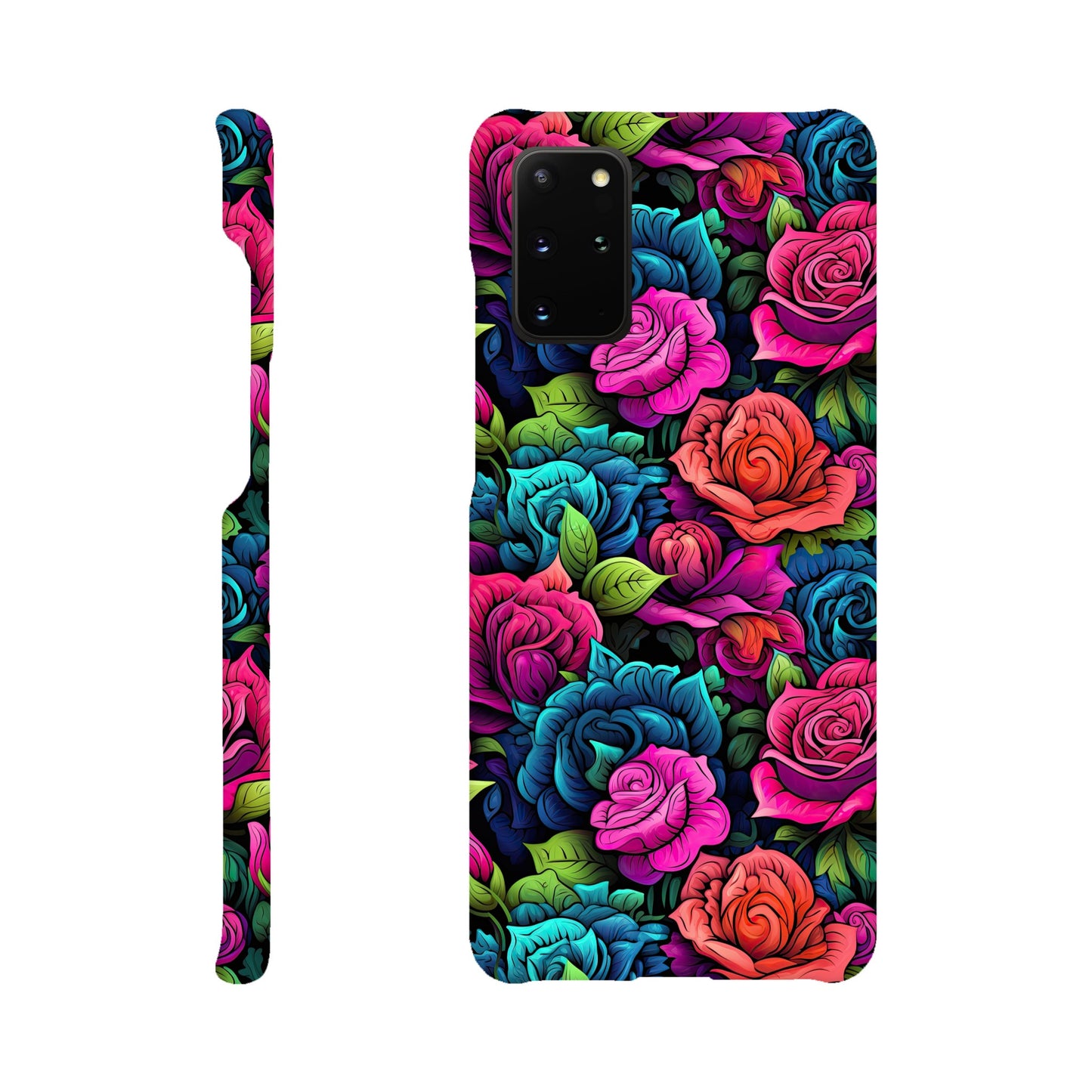 Blossoming Beauty: Colorful All-Over Rose Flower Print Phone Case for Android and Apple