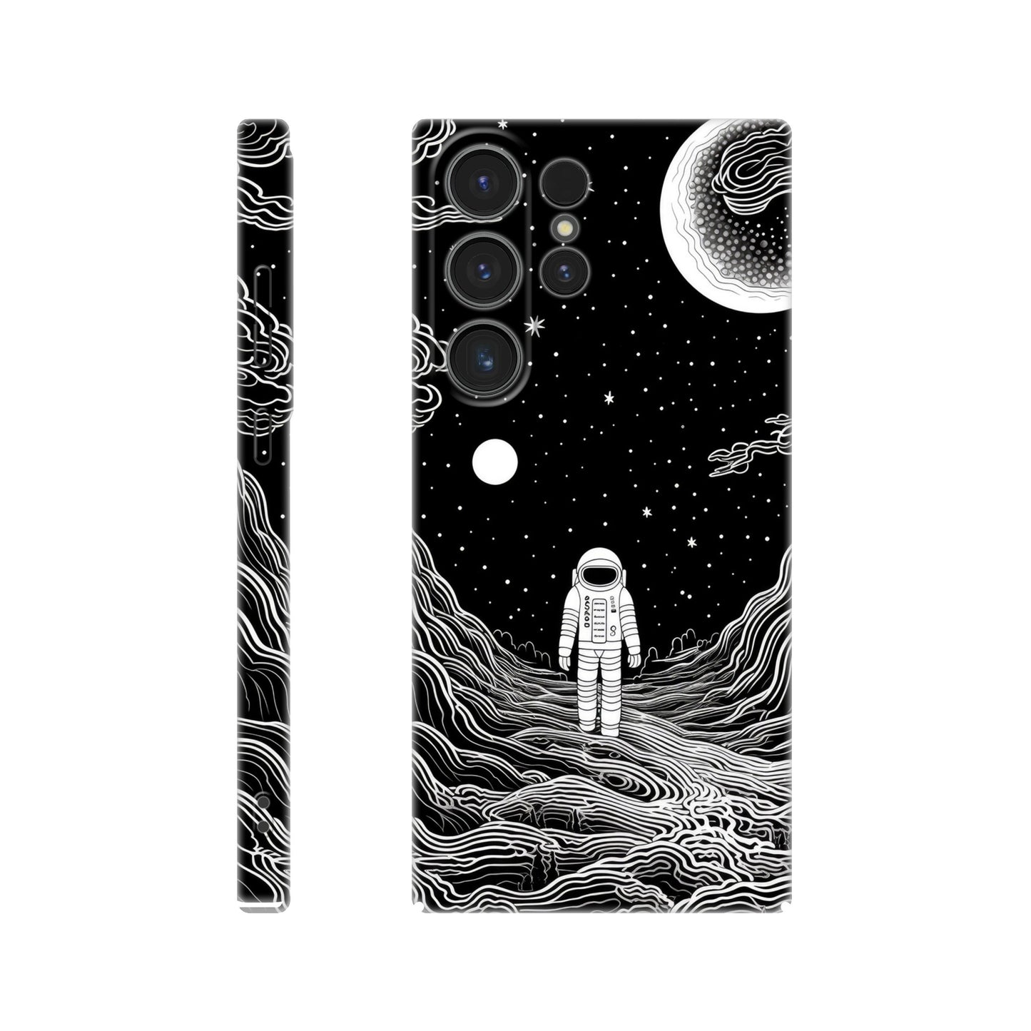 Monochromatic Spaceman Slim Phone Case | Space Art Protection