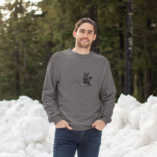 Bear Snowboarding Premium Unisex Crewneck Sweatshirt