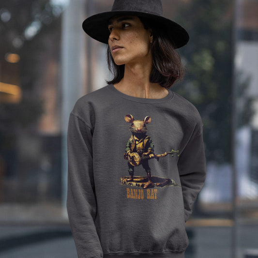 Banjo Rat Premium Unisex Crewneck Sweatshirt