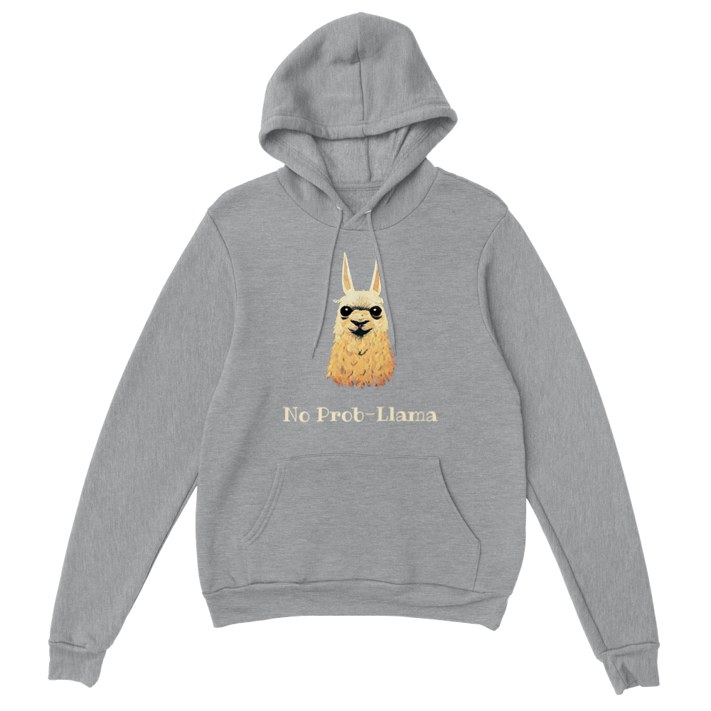 No Prob-Llama Premium Unisex Pullover Hoodie