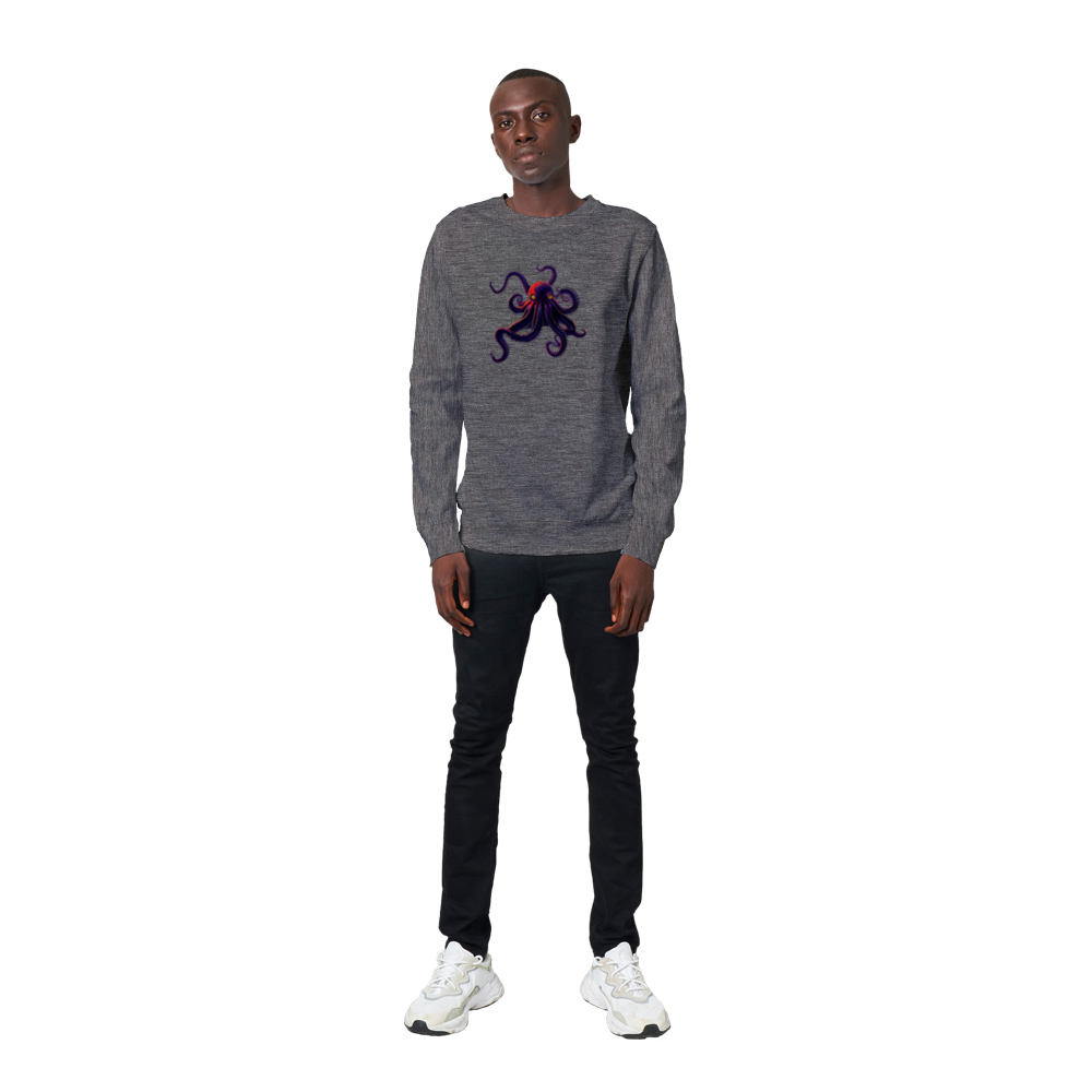 Octopus Print Premium Unisex Crewneck Sweatshirt