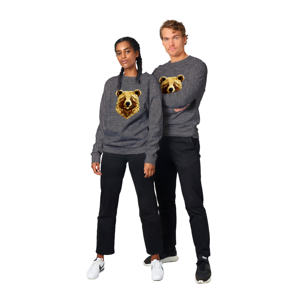 Bear Print Premium Unisex Crewneck Sweatshirt
