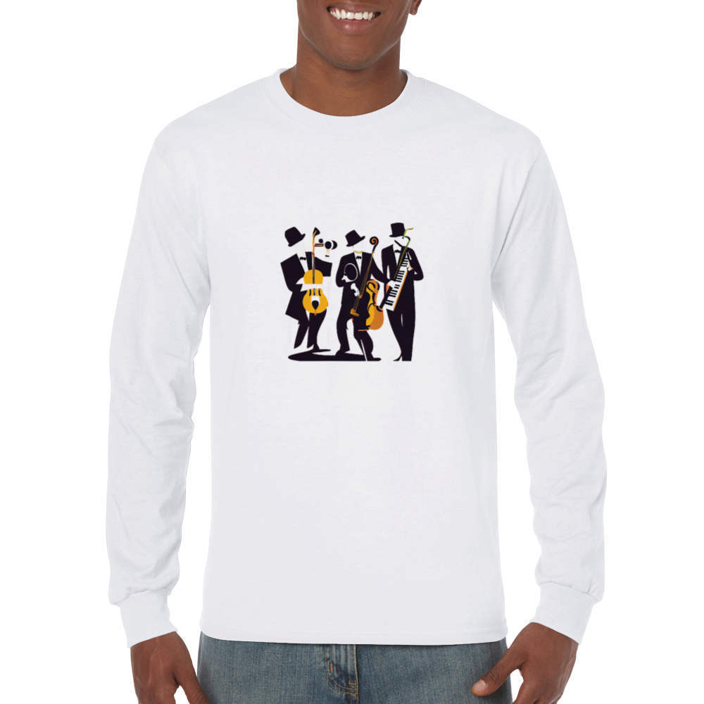 Pop Art Jazz Trio Premium Unisex Longsleeve T-shirt