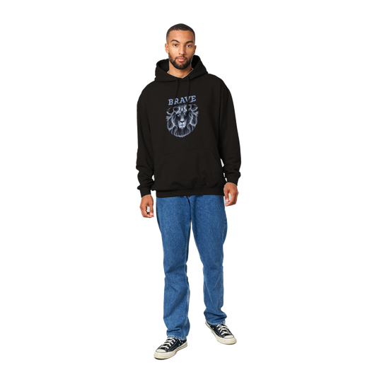 Brave Lion Premium Unisex Pullover Hoodie