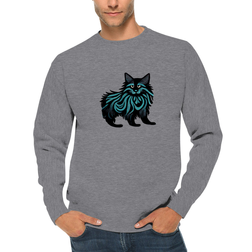 Maine Coon Cat Sweatshirt | Cozy Feline Graphic Jumper