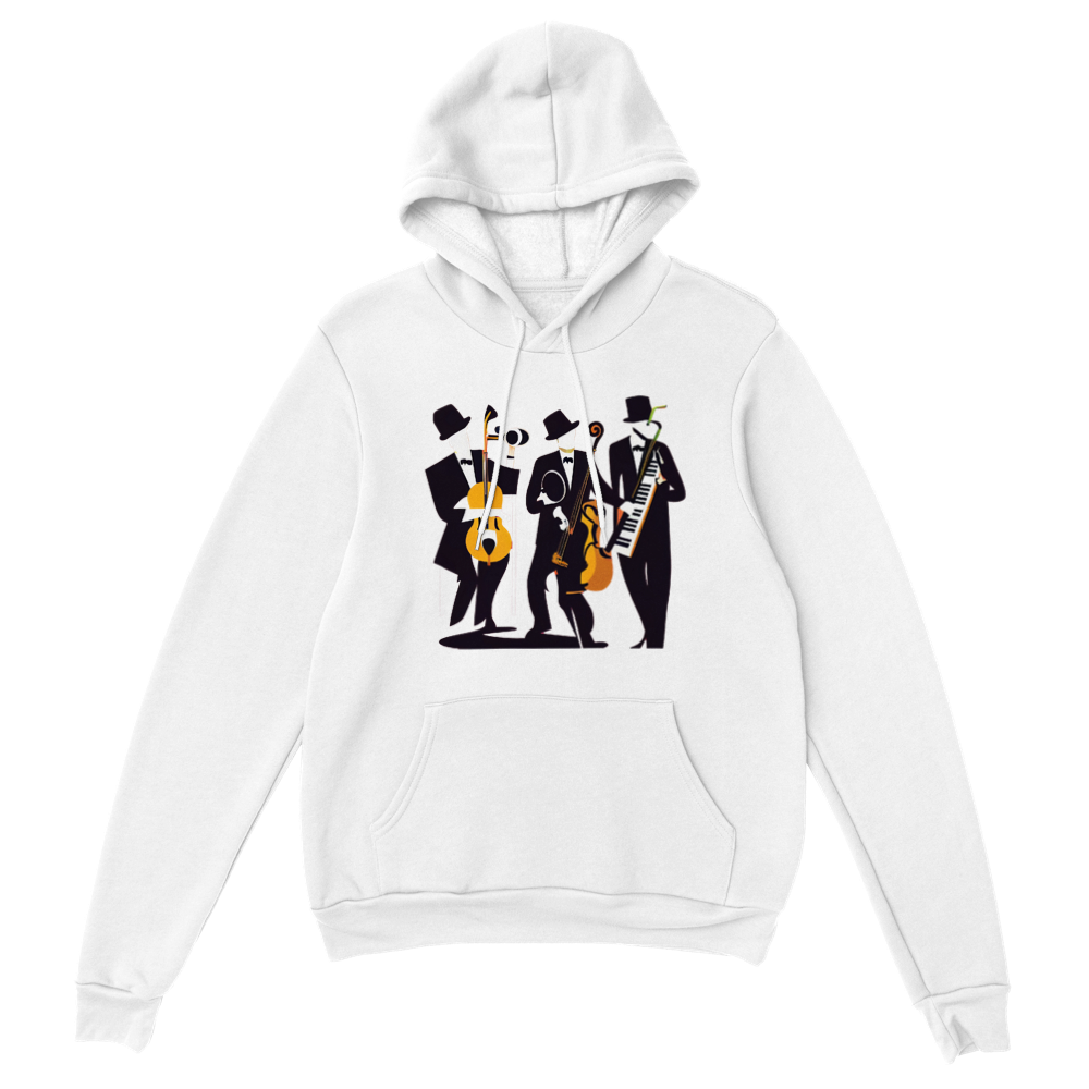 Pop Art Jazz Trio Premium Unisex Pullover Hoodie