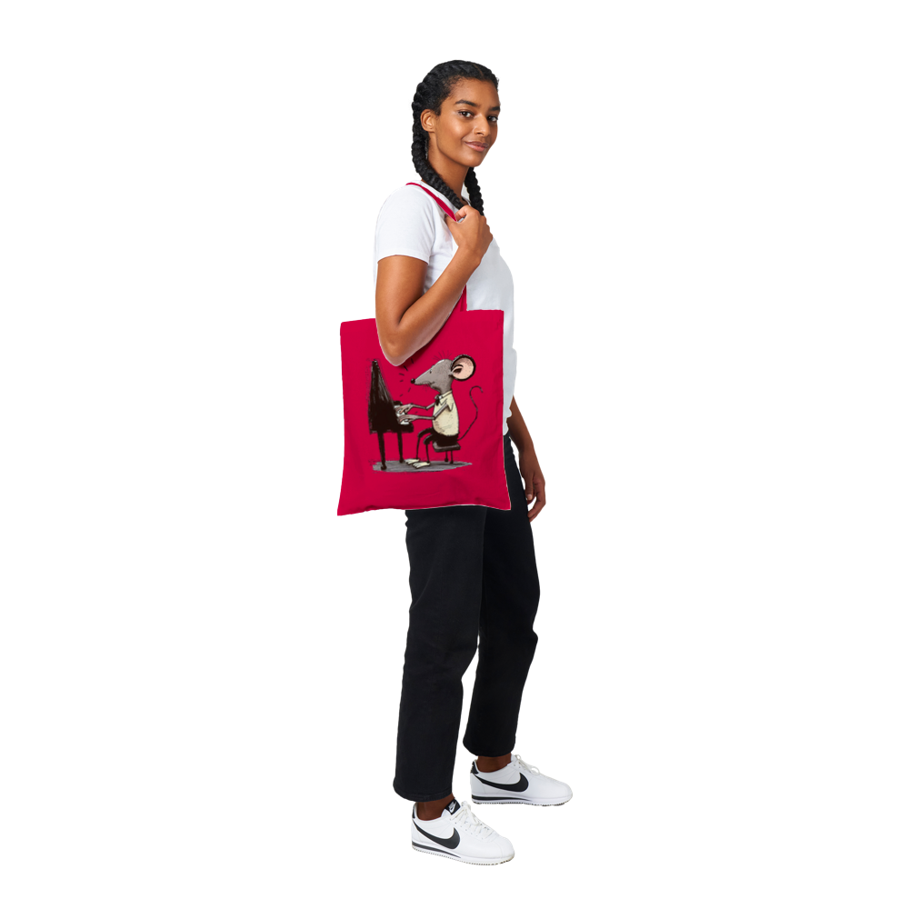 Rat Playing the Piano Classic Tote Bag