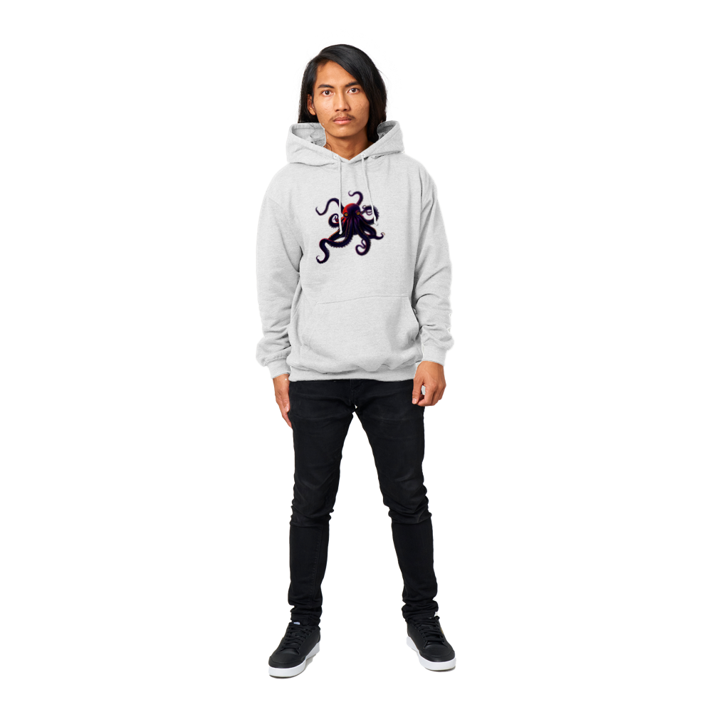 Octopus Print Premium Unisex Pullover Hoodie