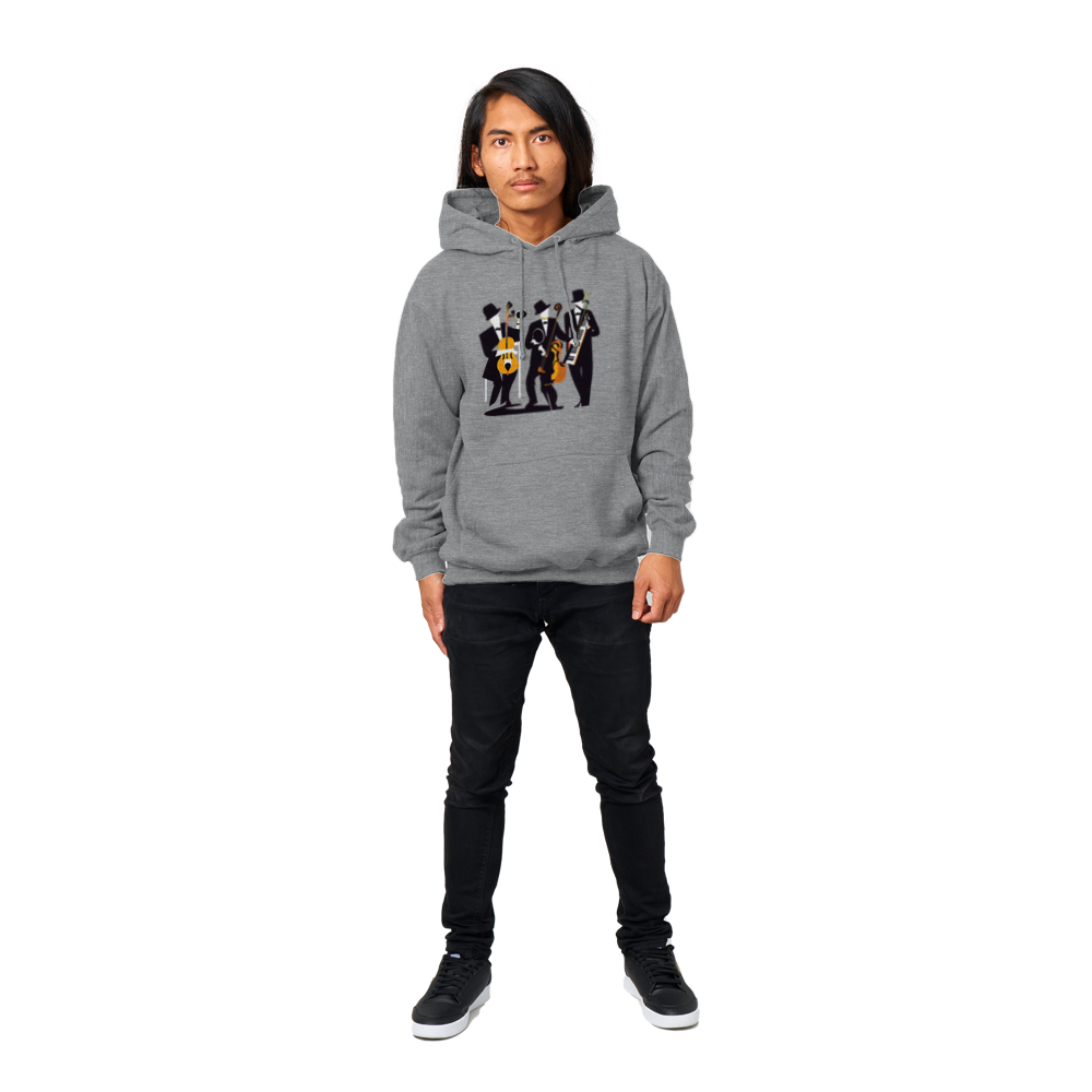 Pop Art Jazz Trio Premium Unisex Pullover Hoodie