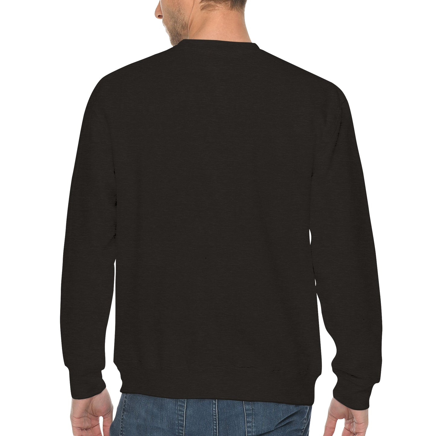 On Fire T-Rex Playing Guitar Premium Unisex Crewneck Sweatshirt