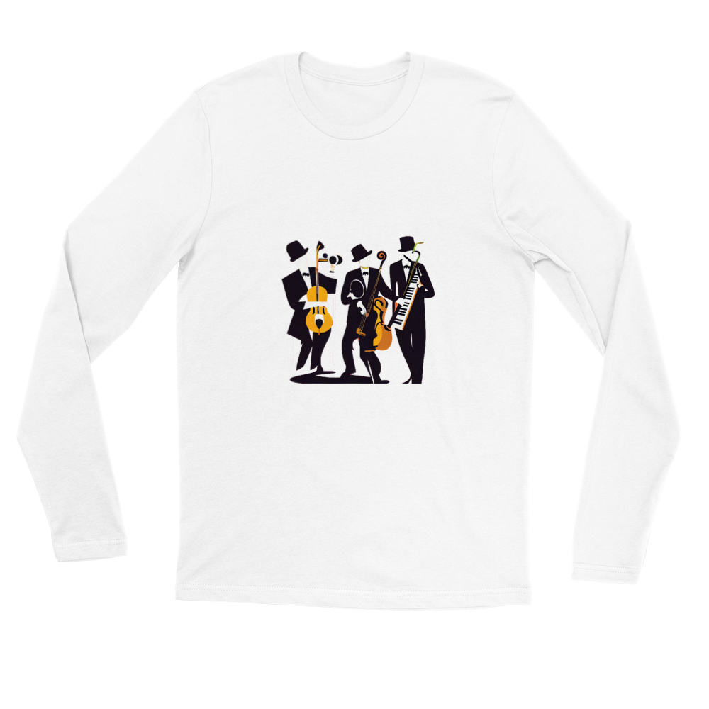 Pop Art Jazz Trio Premium Unisex Longsleeve T-shirt