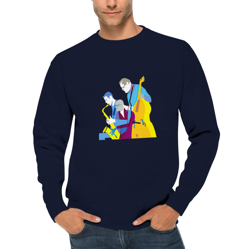 Jazz Trio Premium Unisex Crewneck Sweatshirt