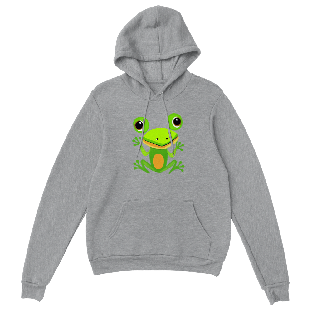Cute Frog Print Premium Unisex Pullover Hoodie