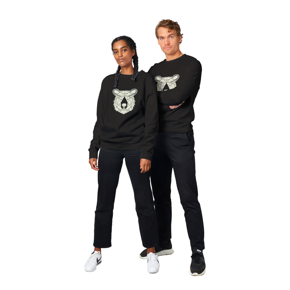 Bear Print Premium Unisex Crewneck Sweatshirt