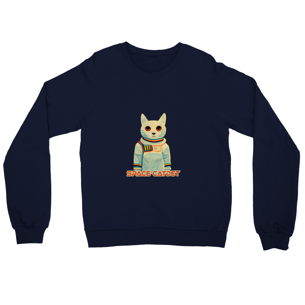Space Catdet Premium Unisex Crewneck Sweatshirt