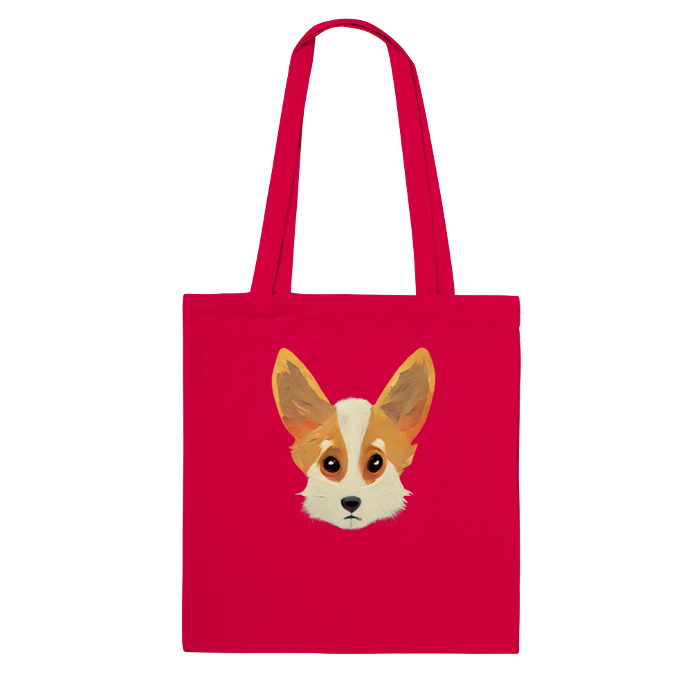 Cute Corgi Print Classic Tote Bag