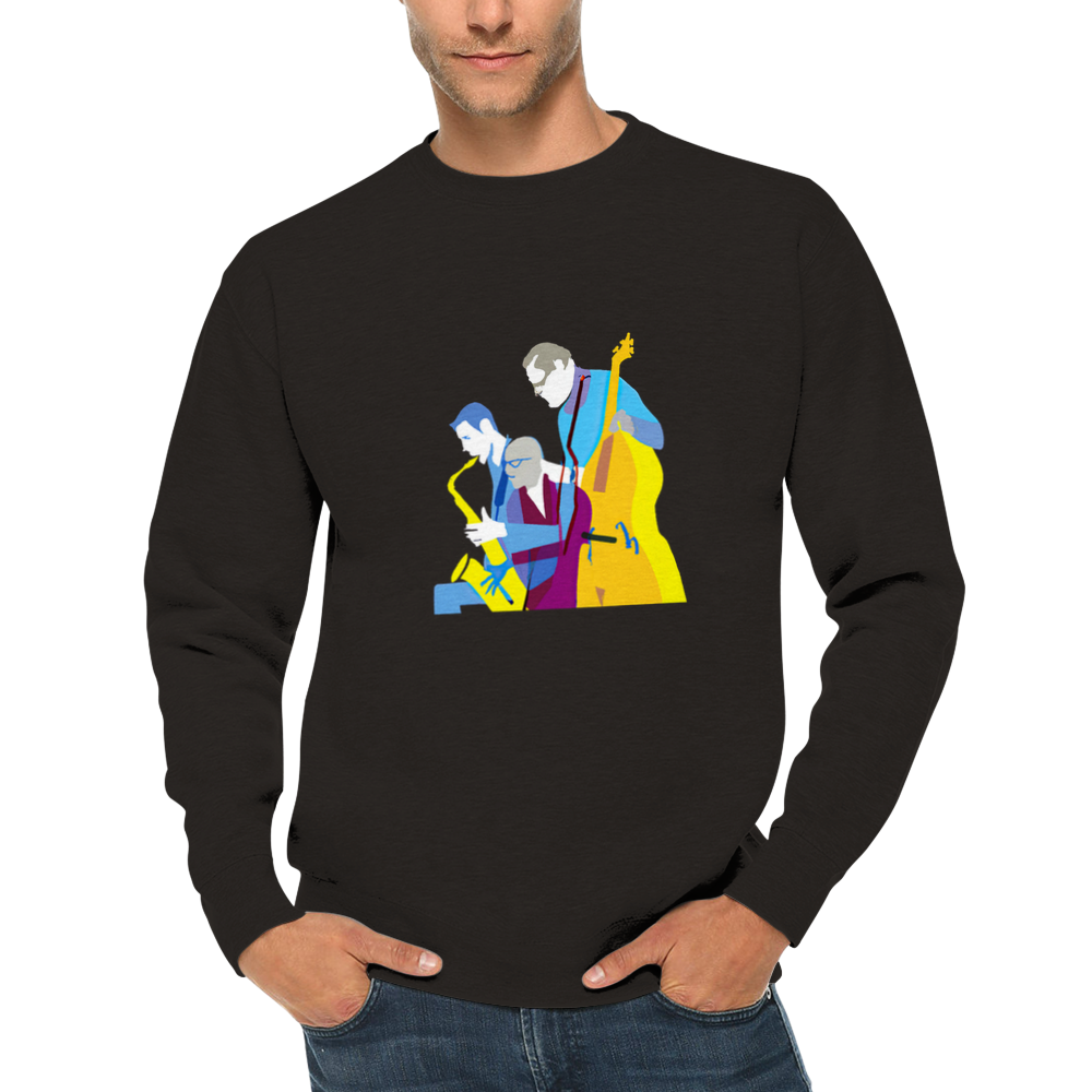 Jazz Trio Premium Unisex Crewneck Sweatshirt