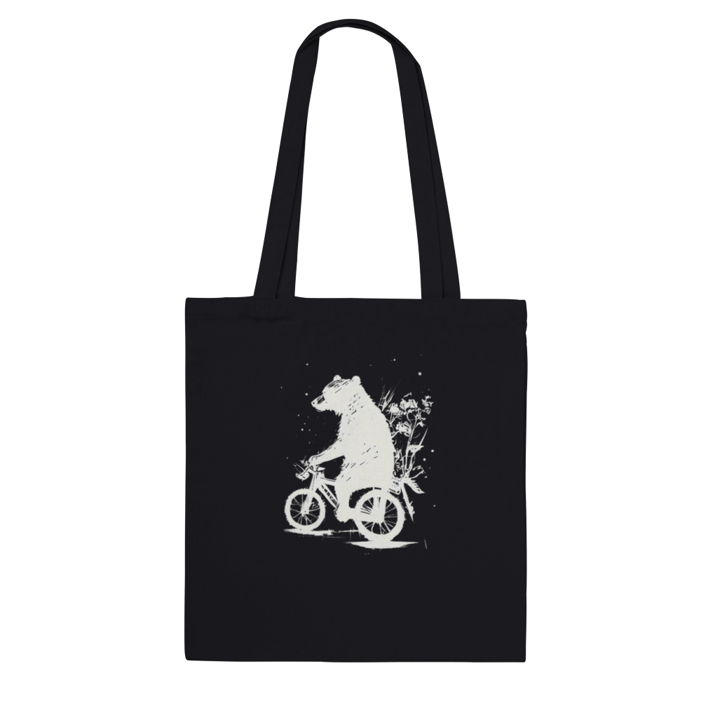 Bear Riding a Bike Classic Tote Bag