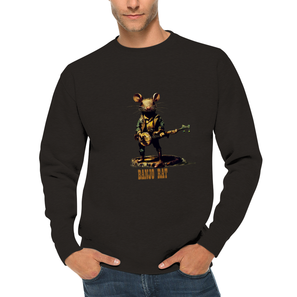 Banjo Rat Premium Unisex Crewneck Sweatshirt