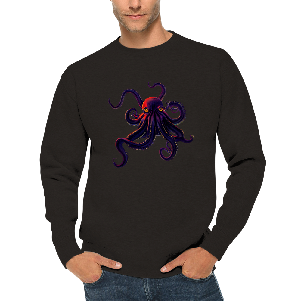Octopus Print Premium Unisex Crewneck Sweatshirt