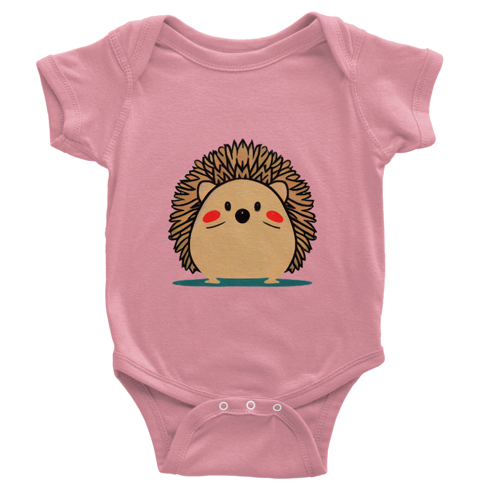 Cute Hedgehog Classic Baby Short Sleeve Onesies