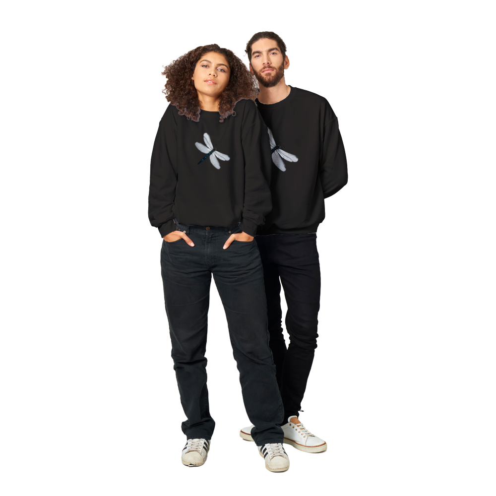 Dragonfly Print Classic Unisex Crewneck Sweatshirt