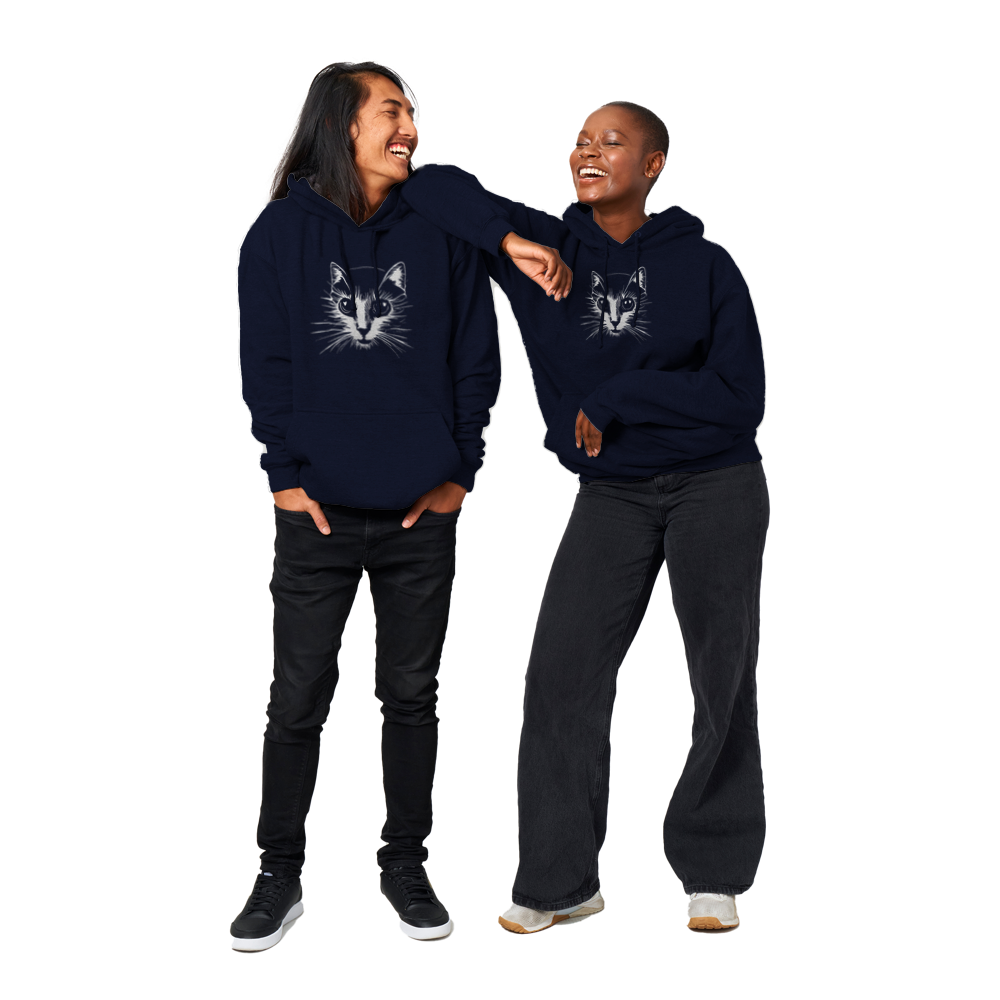 Cat Print Premium Unisex Pullover Hoodie