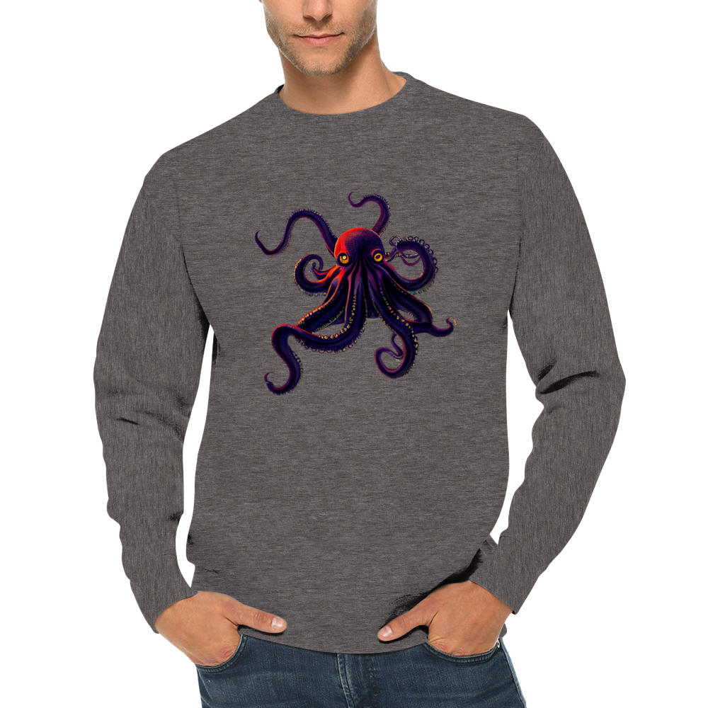 Octopus Print Premium Unisex Crewneck Sweatshirt