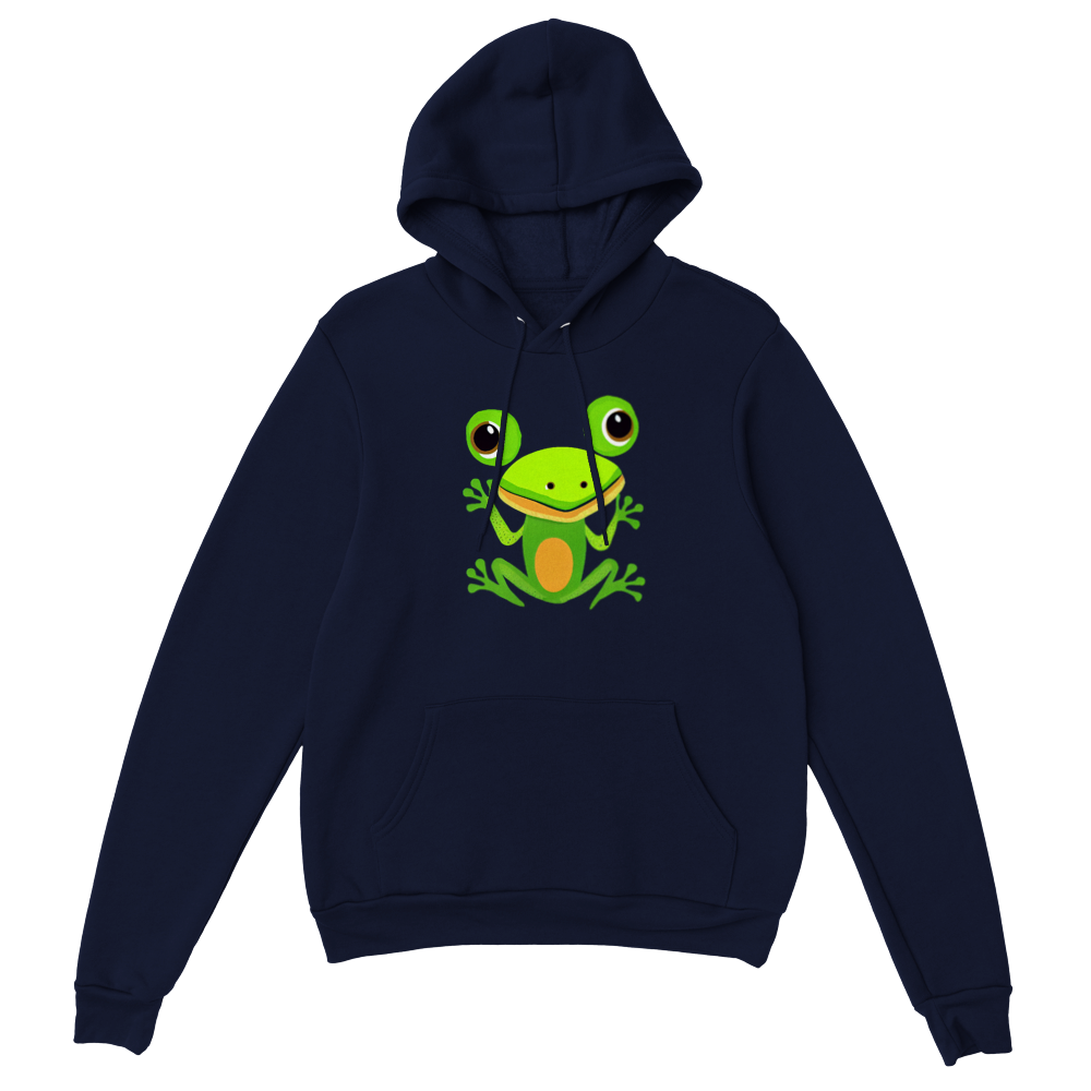 Cute Frog Print Premium Unisex Pullover Hoodie
