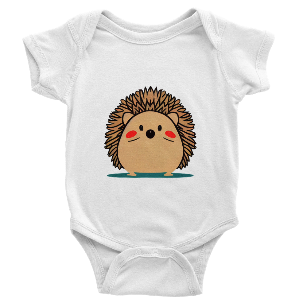 Cute Hedgehog Classic Baby Short Sleeve Onesies