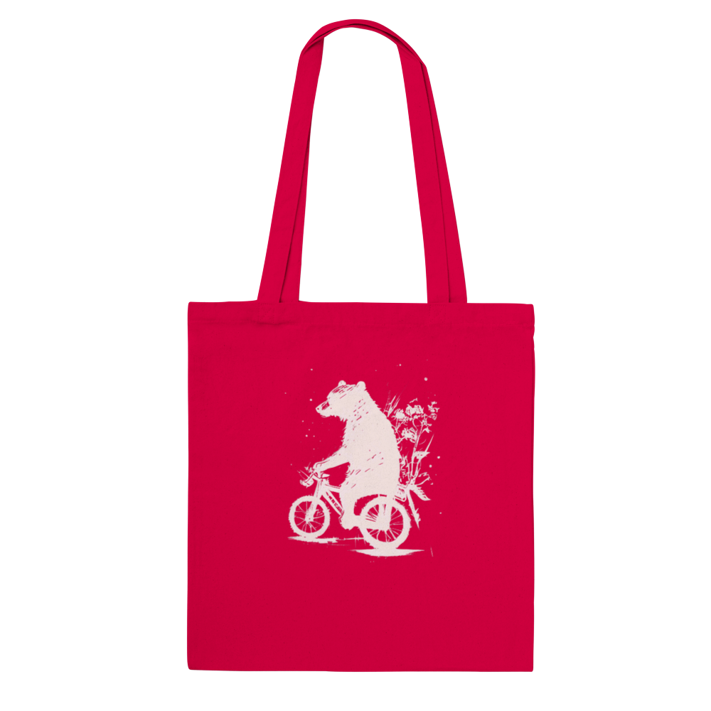 Bear Riding a Bike Classic Tote Bag