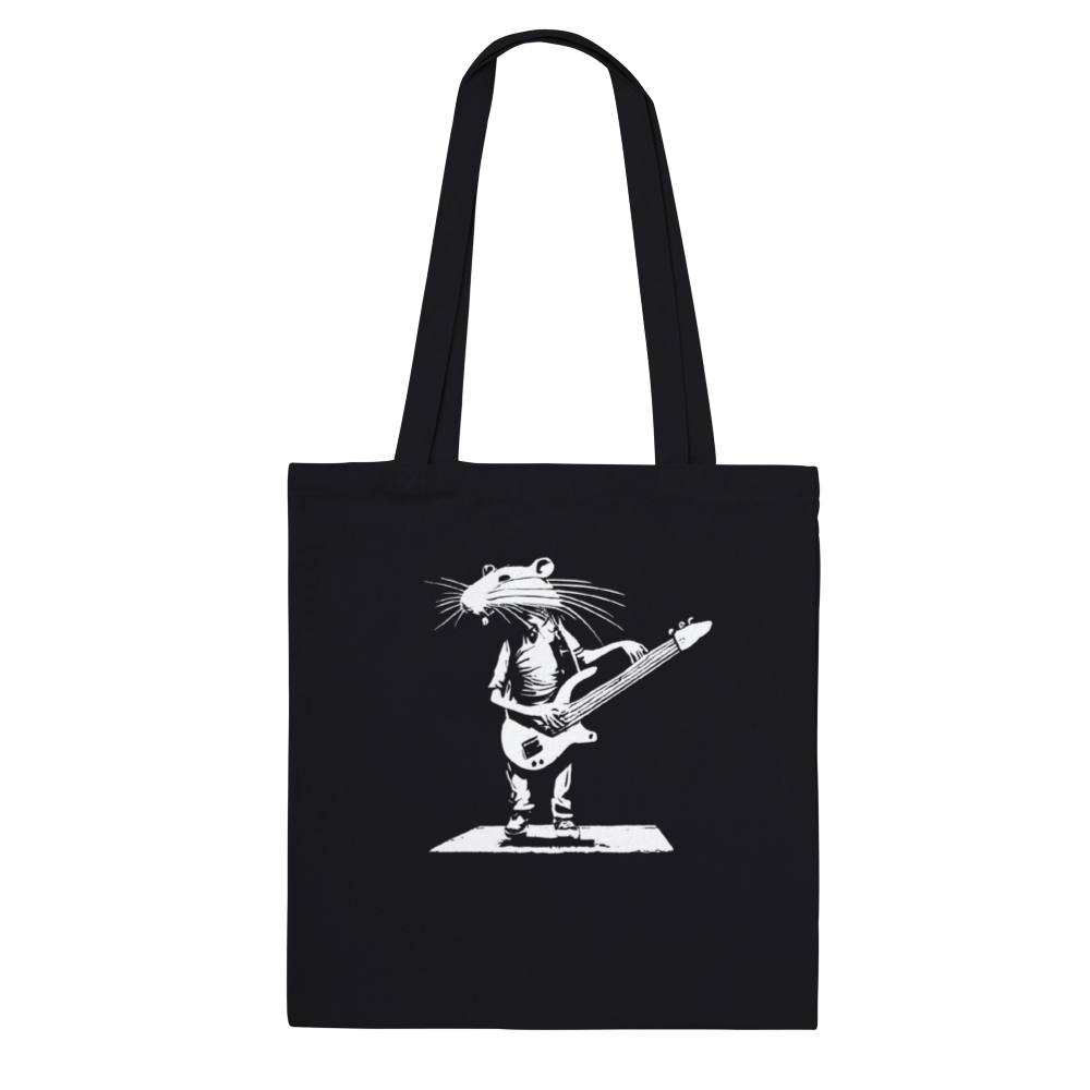 Rat Playing Bass Guitar Classic Tote Bag
