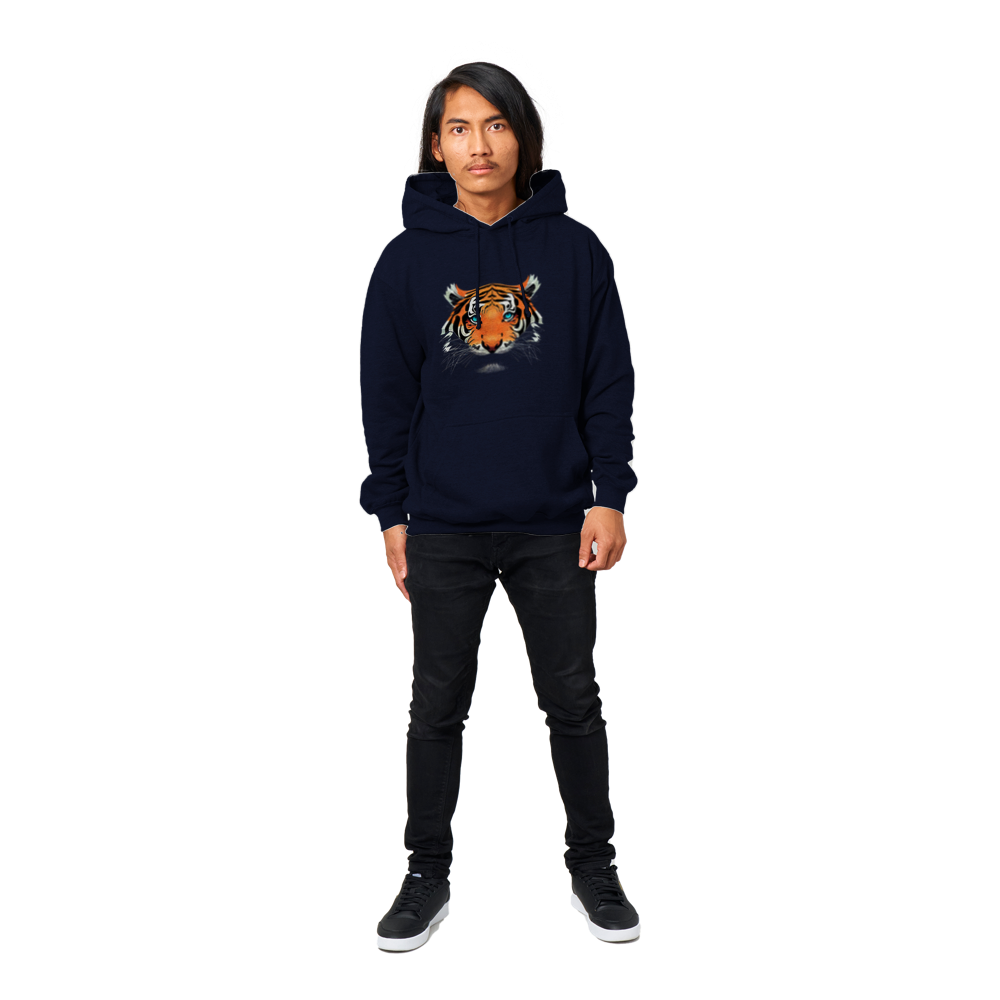 Tiger Print Premium Unisex Pullover Hoodie