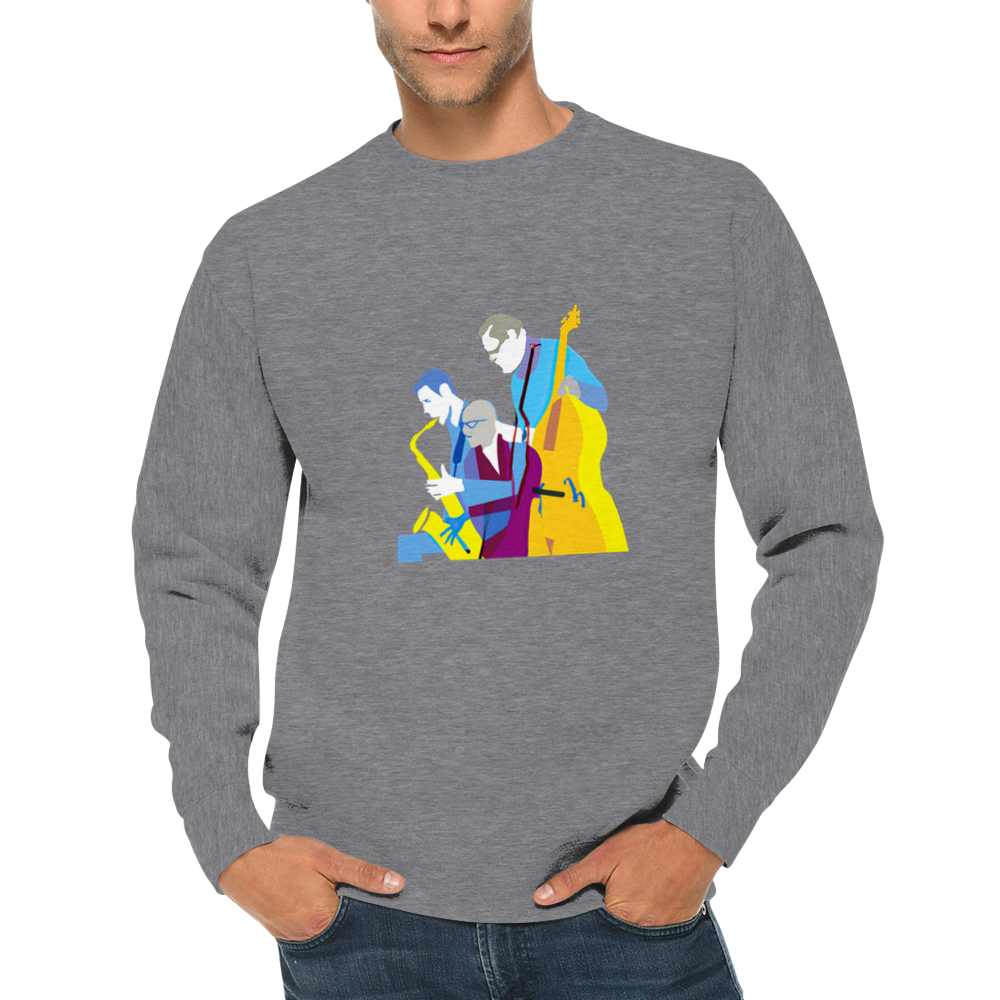 Jazz Trio Premium Unisex Crewneck Sweatshirt