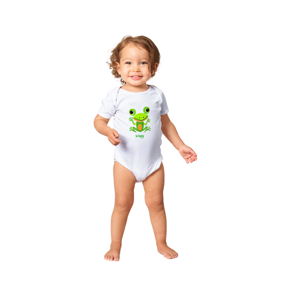 Be Hoppy Classic Baby Short Sleeve Onesies