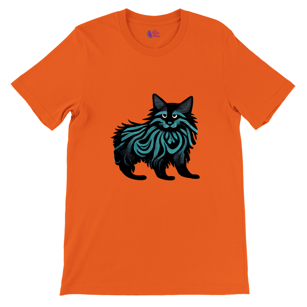 Purrfectly Wild: Unleash Your Inner Cat Lover with Our Maine Coon Print Premium Unisex T-Shirt!