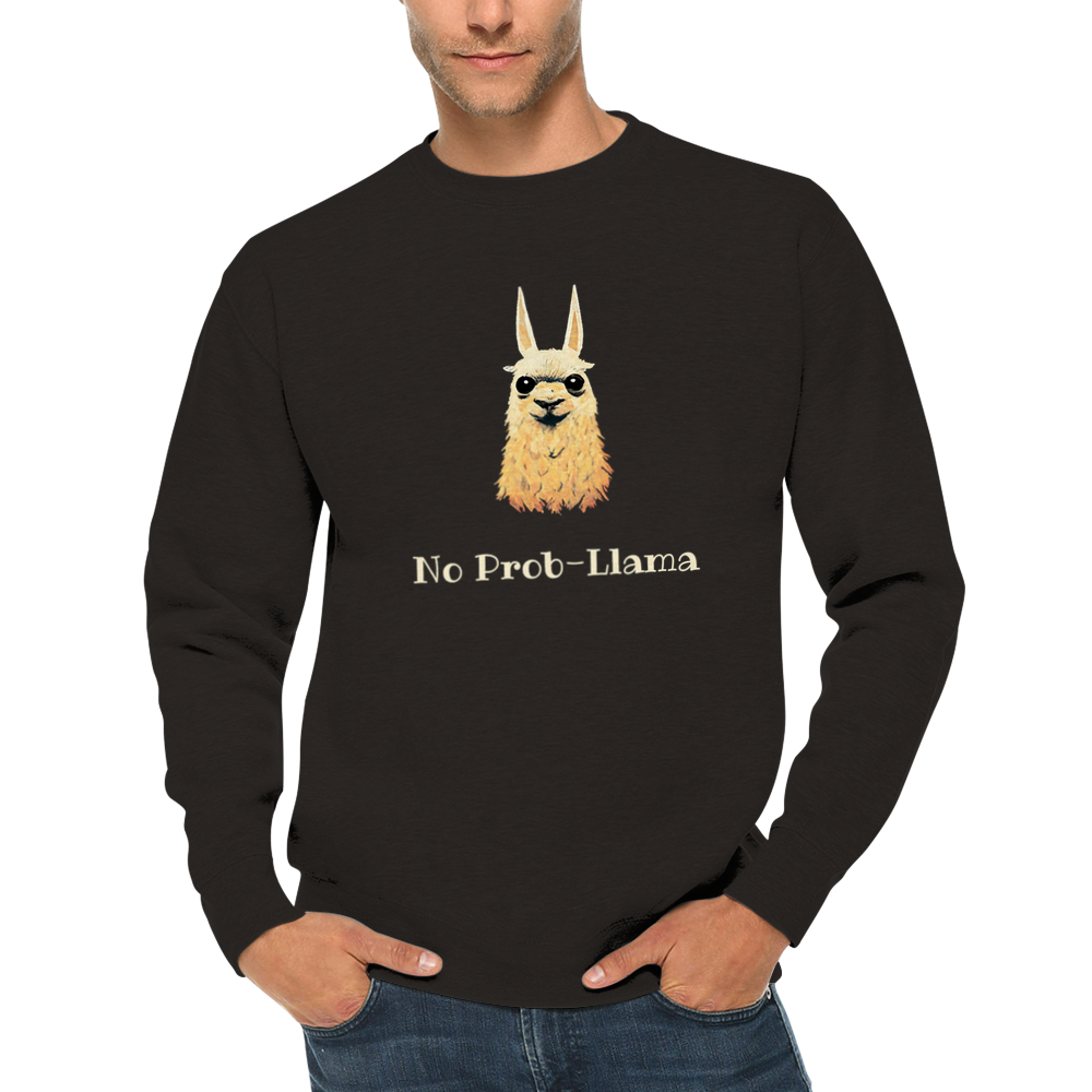 No Prob-Llama funny unisex crewneck sweatshirt