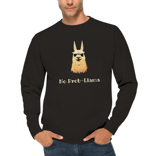 No Prob-Llama funny unisex crewneck sweatshirt