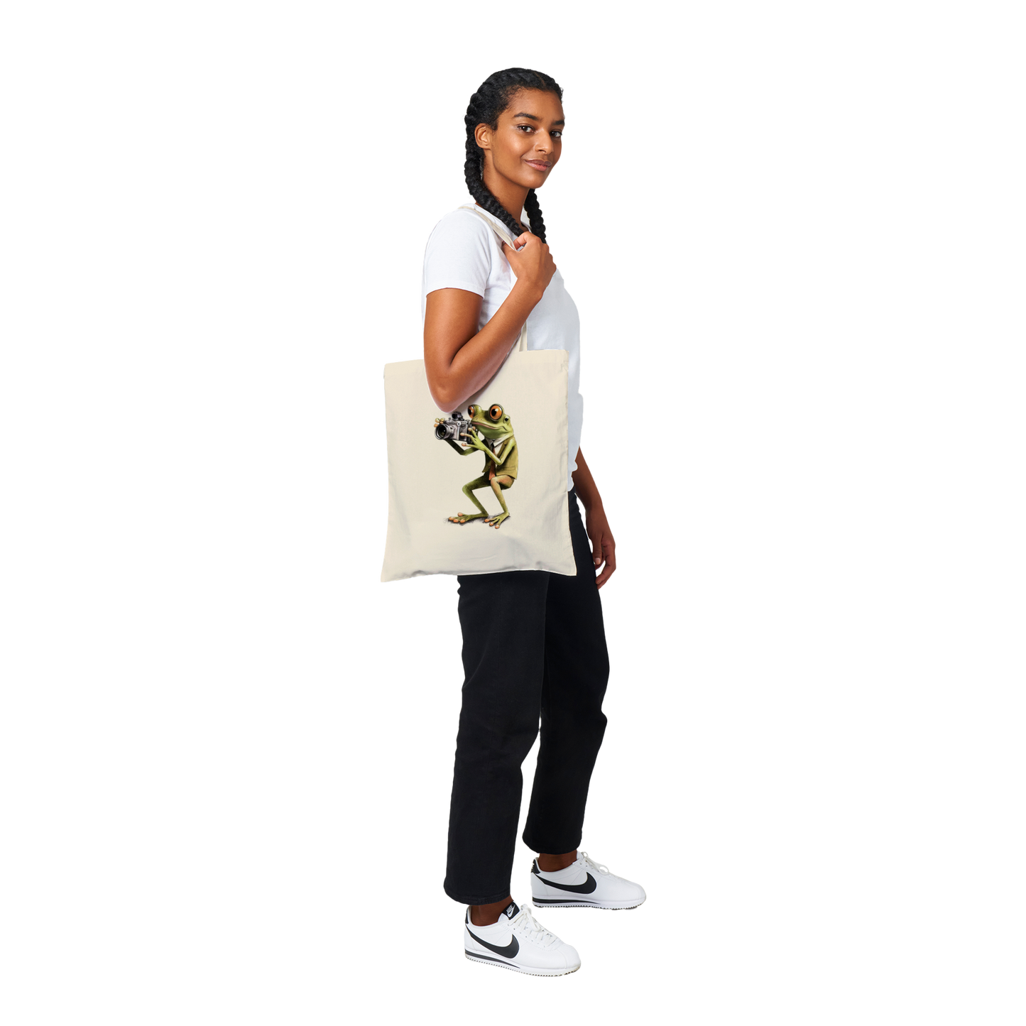Frog Taking Photos Classic Tote Bag