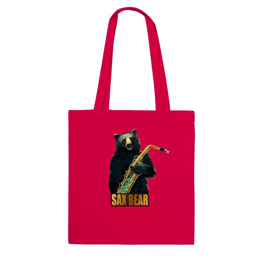 Sax Bear. Bear Playing Saxophone Classic Tote Bag