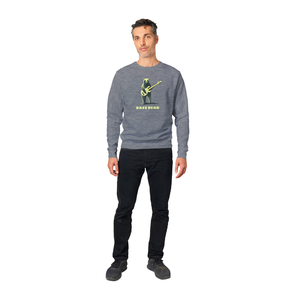 Bass Bear, Bear Playing a Bass Guitar Sweatshirt