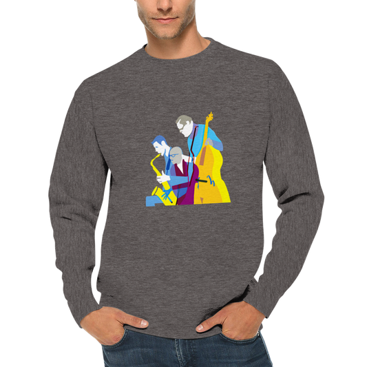 Jazz Trio Premium Unisex Crewneck Sweatshirt