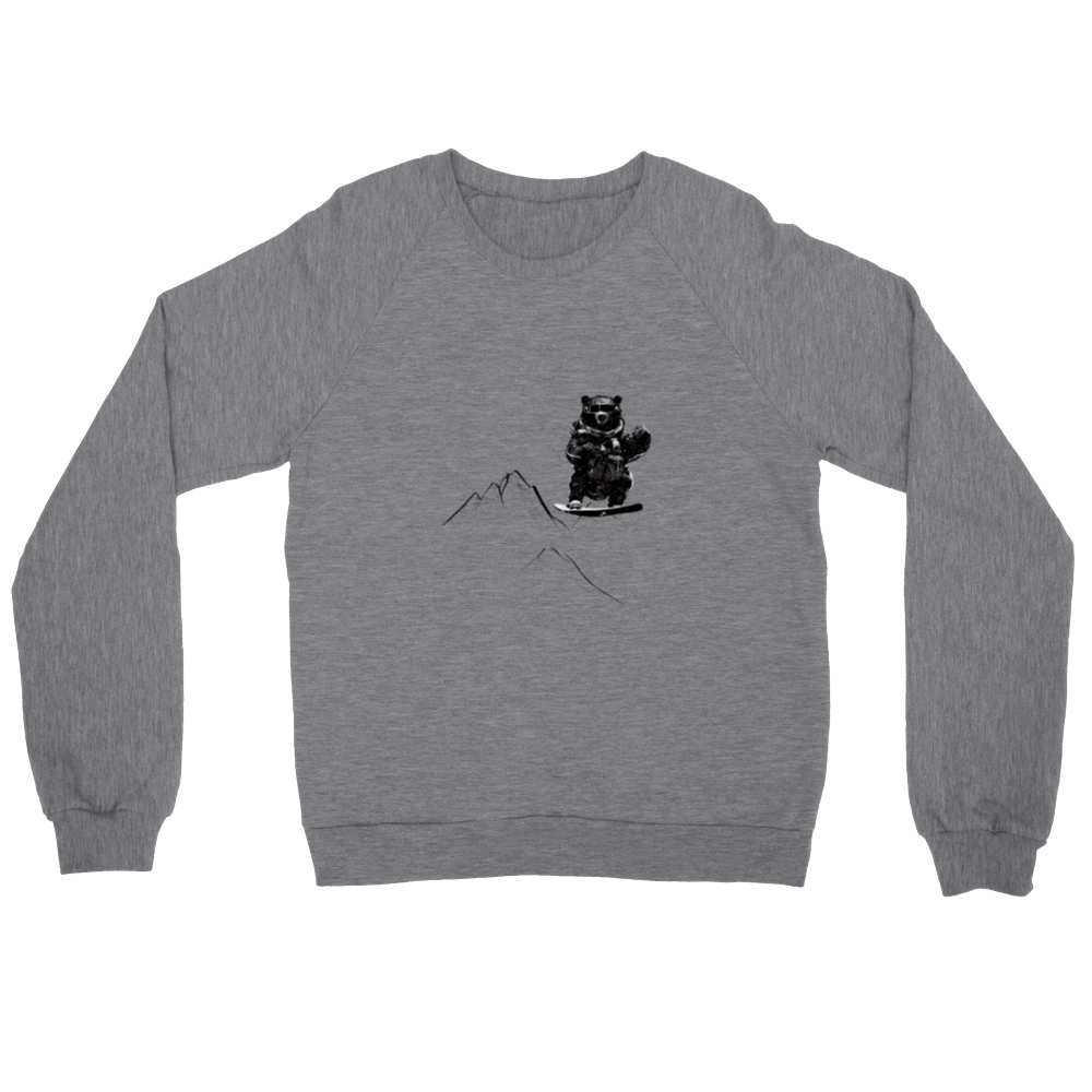 Bear Snowboarding Premium Unisex Crewneck Sweatshirt