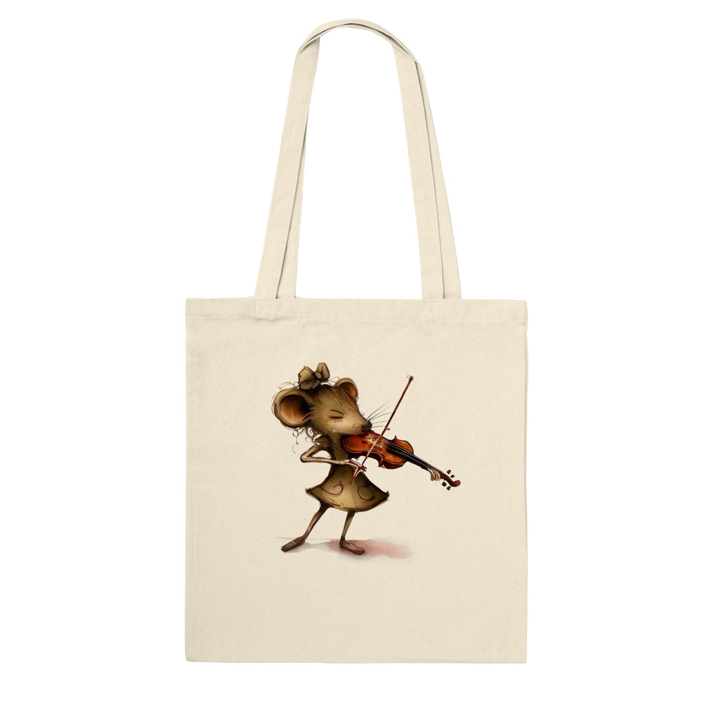 Mouse Playing a Violin Classic Tote Bag