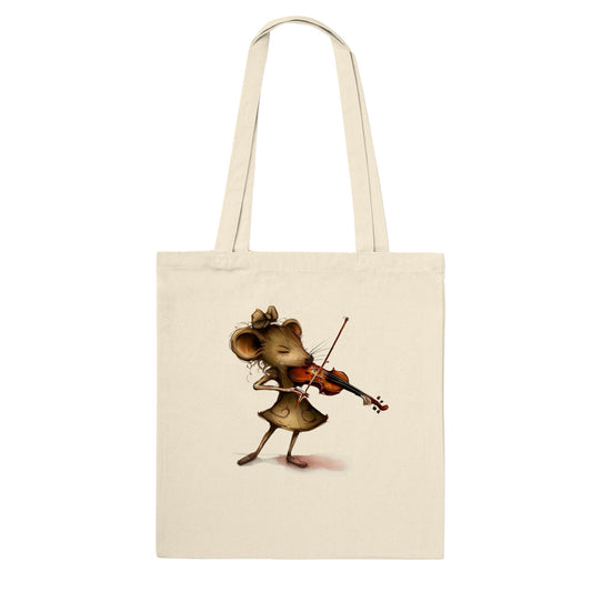 Mouse Playing a Violin Classic Tote Bag