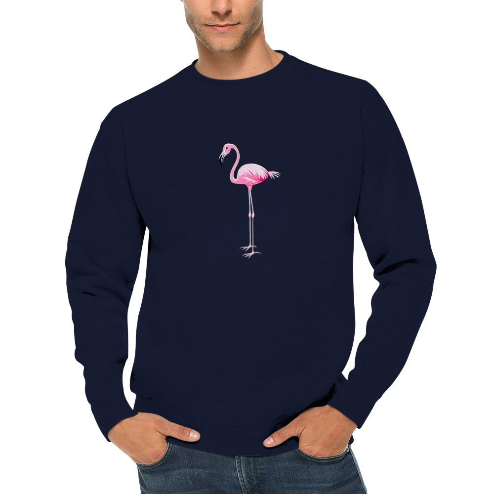 Pink Flamingo Premium Unisex Crewneck Sweatshirt