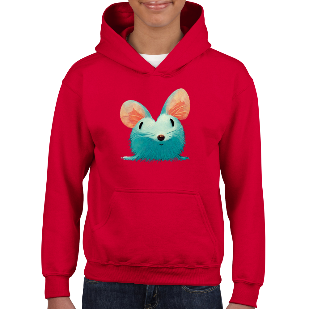 Cute Mouse Classic Kids Pullover Hoodie