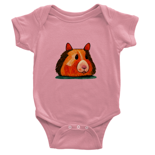 Cute Guinea Pig Classic Baby Short Sleeve Onesies